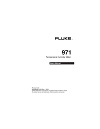 Thumbnail of document Manual - 971 CAL Temperature Humidity Meter